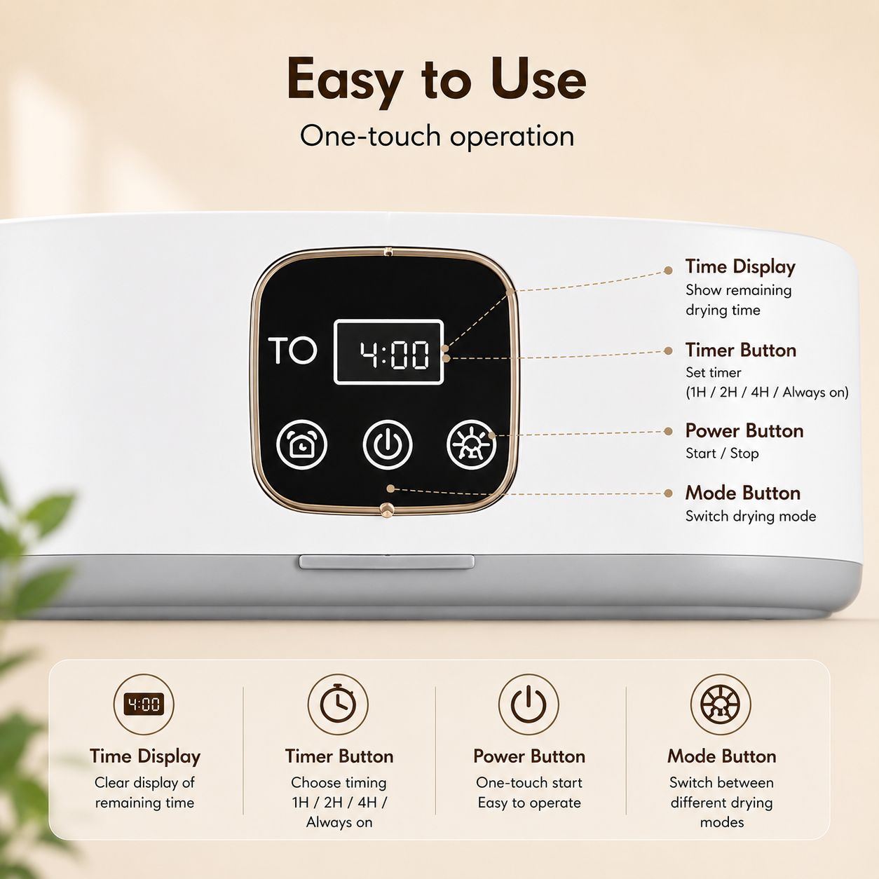 Electric Clothes Dryer — Portable Foldable Drying Cabinet with UV Sterilization