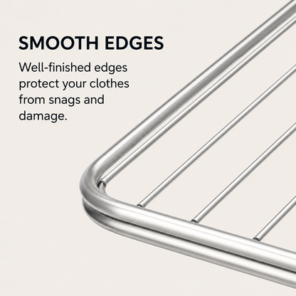 Foldable Cloth Drying Stand – Stainless Steel Clothes Dryer Rack | Space-Saving Laundry Organizer